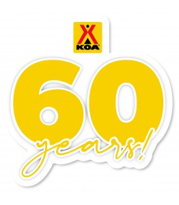 KOA 60 Years Decal
