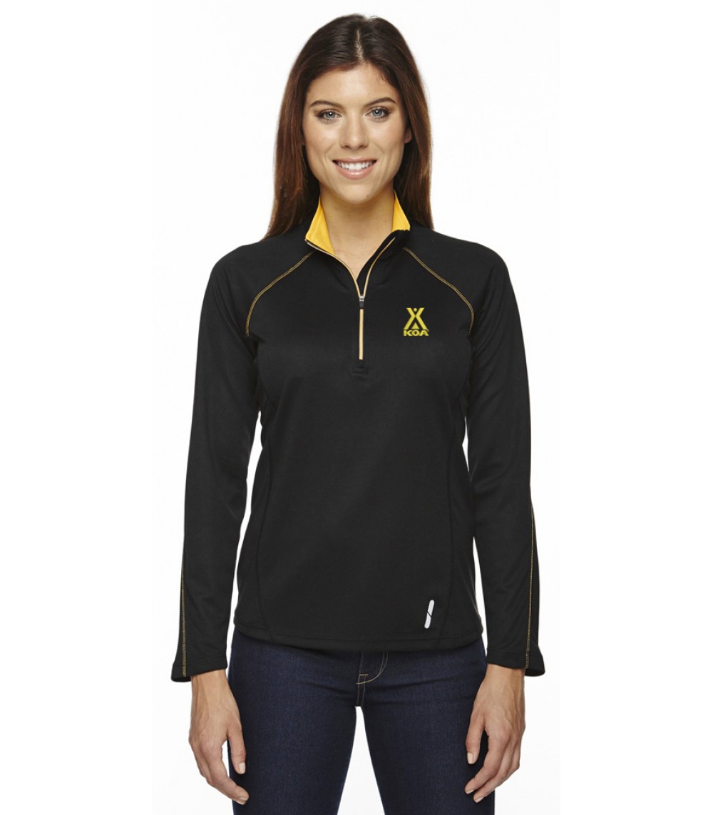 Ladies' 1/2 Zip Performance Long Sleeve