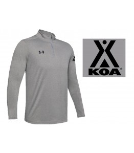 KOA Under Armour Mens Locker 1/4 Zip Pullover Grey