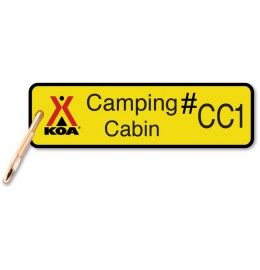 Camping Cabin Keychain
