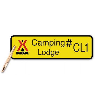 Camping Lodge Keychain