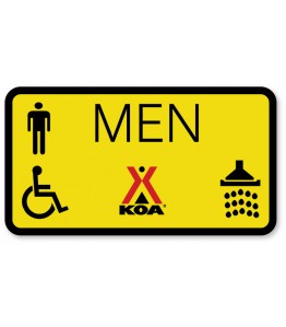 MEN w/Men, ADA and Shower Symbols