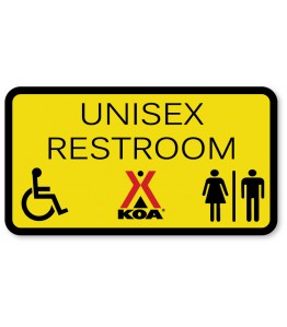 UNISEX RESTROOM w/ADA and Unisex Symbols