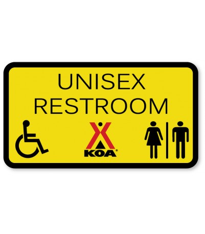 UNISEX RESTROOM w/ADA and Unisex Symbols