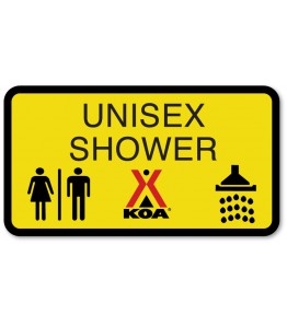 UNISEX SHOWER w/Unisex and Shower Symbols